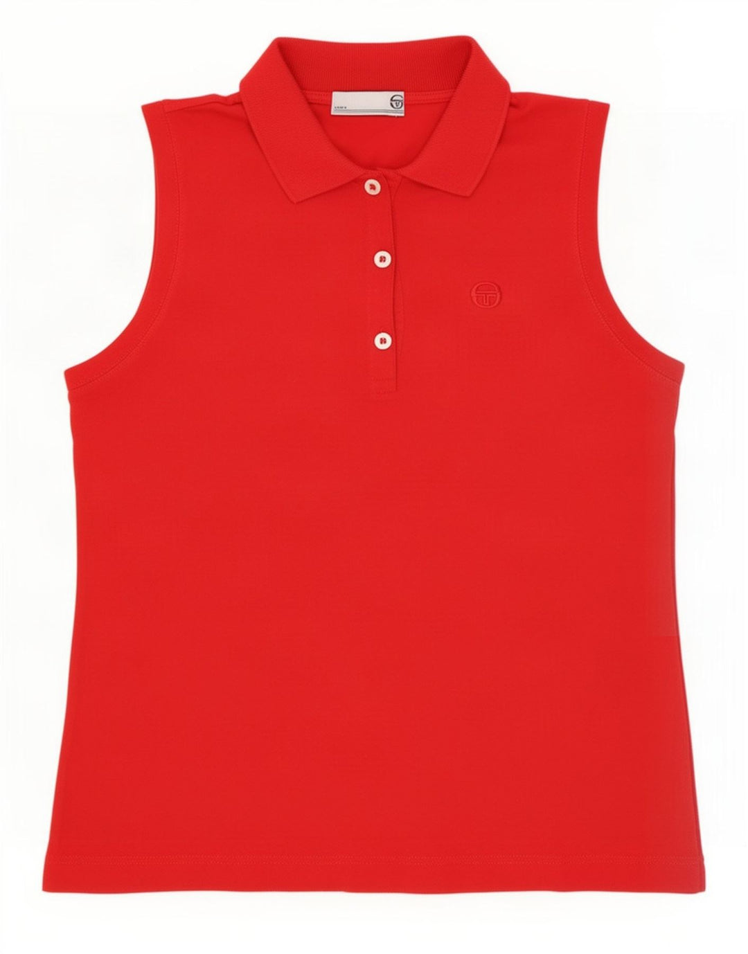 Tricou polo fără mâneci pentru femei Sergio Tacchini IT 44 Medium Red
