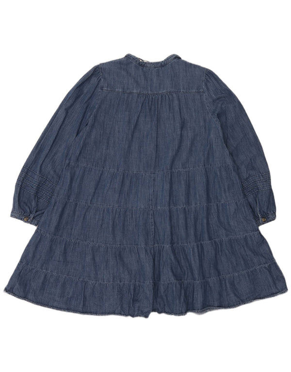 Rochie supradimensionată cu etaje Marks & Spencer Per Una, pentru femei, UK 18 XL Albastru