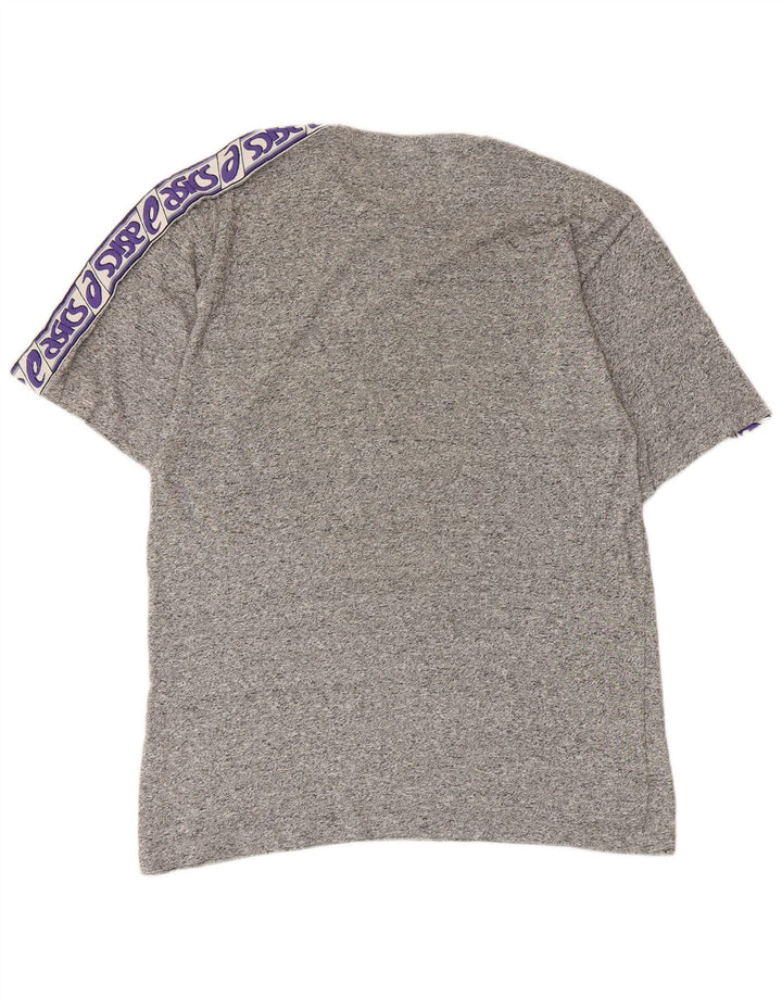 Tricou grafic Asics pentru bărbați Top mic, gri, bumbac cu pete