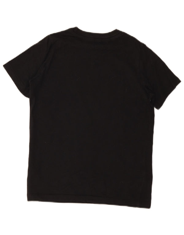 Tricou grafic Nike pentru băieți Top 10-11 ani bumbac negru mediu