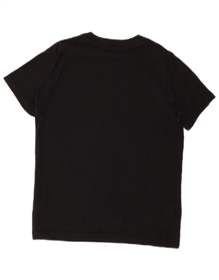 Tricou grafic Nike pentru băieți Top 10-11 ani bumbac negru mediu