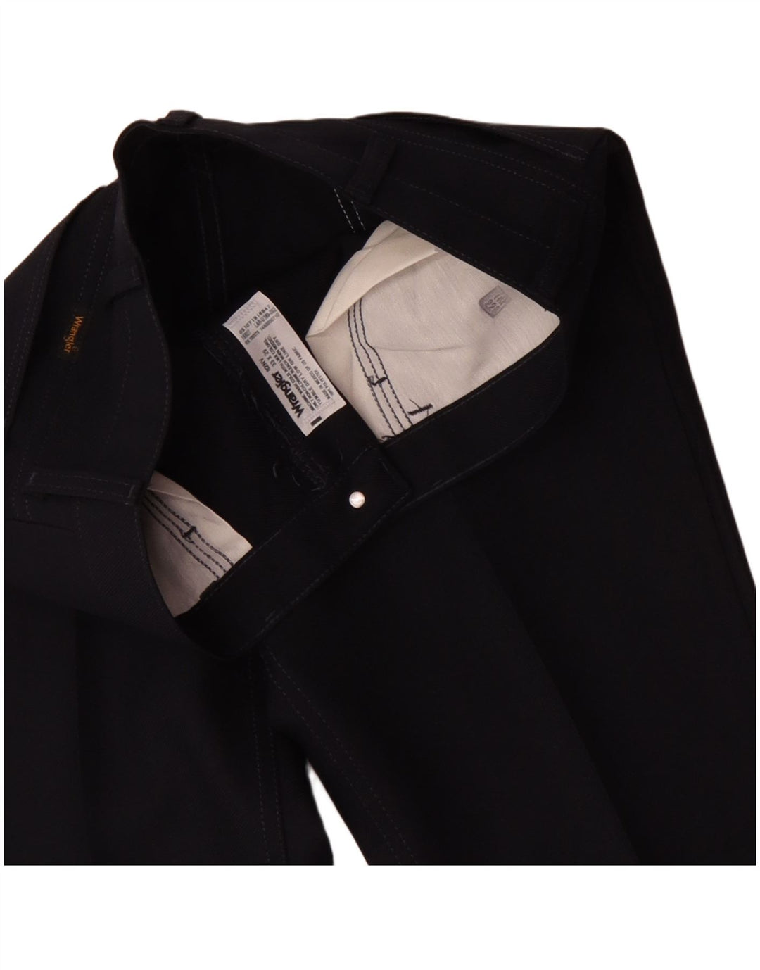 Pantaloni casual drepti pentru bărbați Wrangler W33 L29 Poliester bleumarin