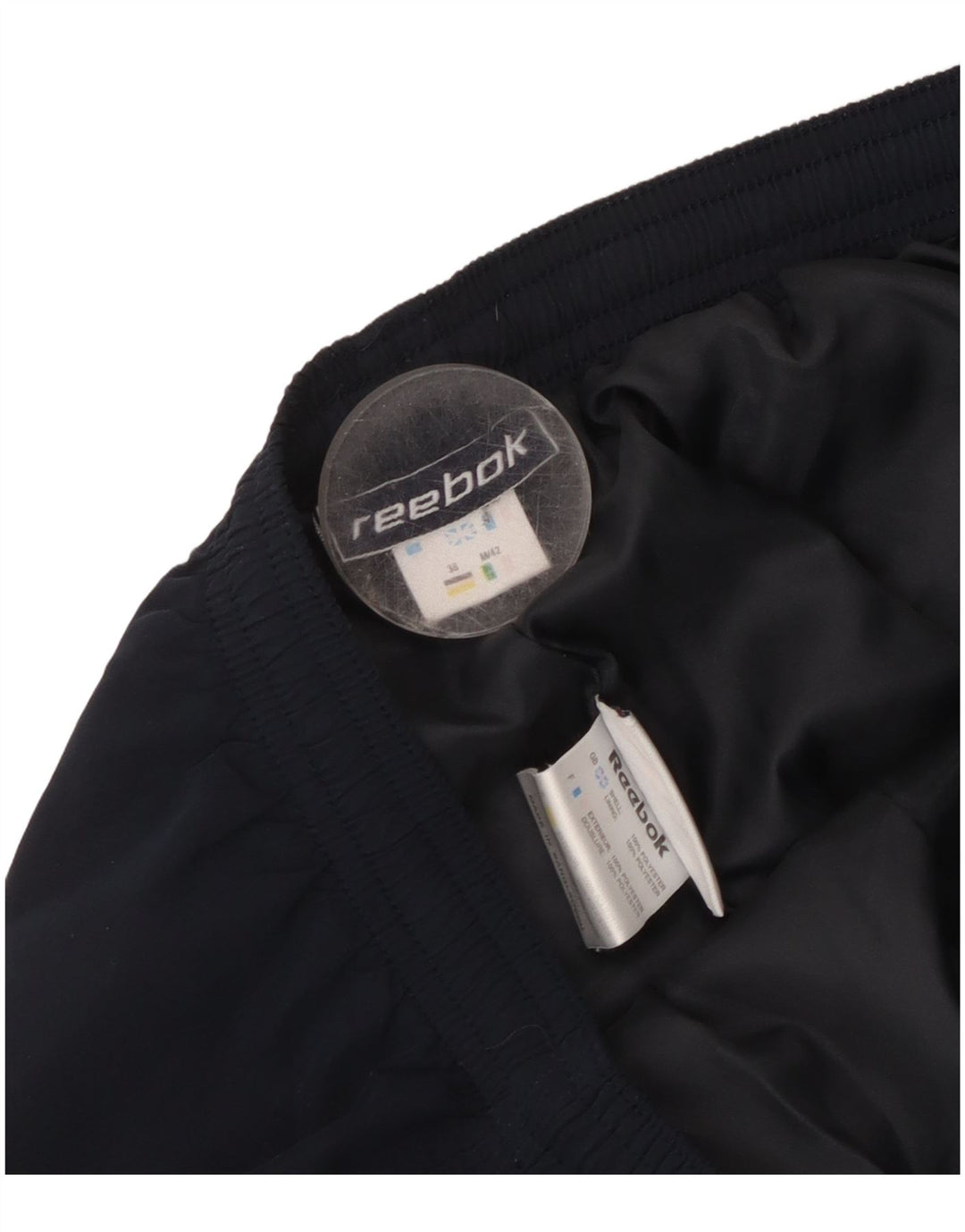 Pantaloni de trening Reebok pentru femei UK 12 Medium Bleumarin Poliester