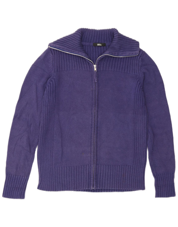 Pulover cardigan pentru femei Marks & Spencer UK 14 mare, mov, bumbac