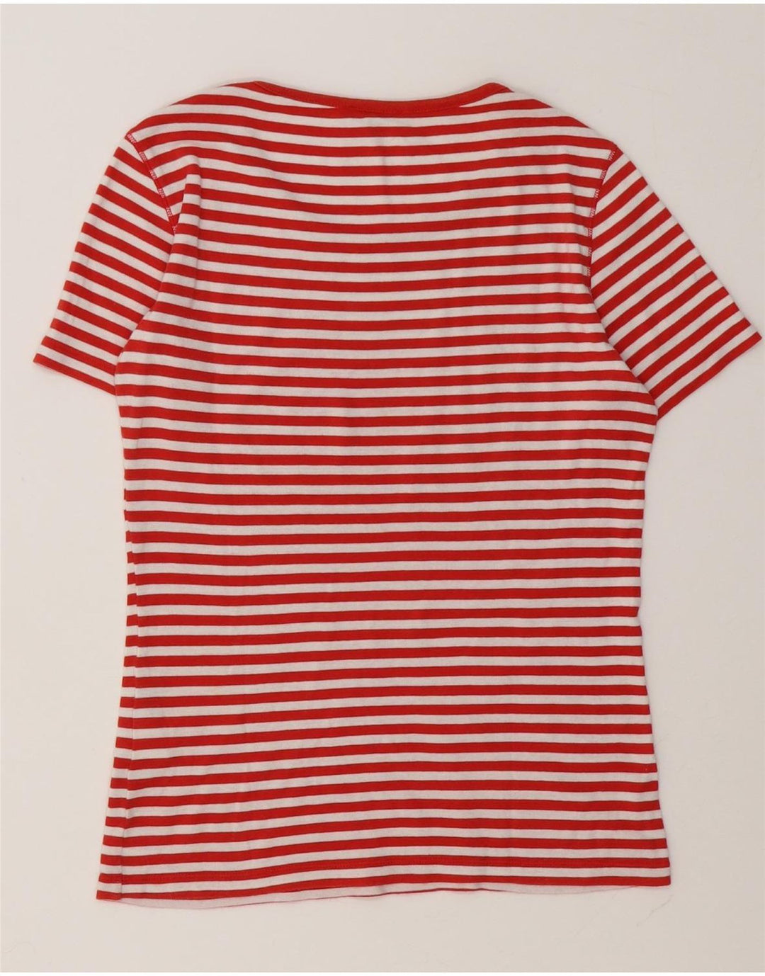 Max & Co. Tricou grafic pentru femei Top UK 12 Bumbac cu dungi roșii medii