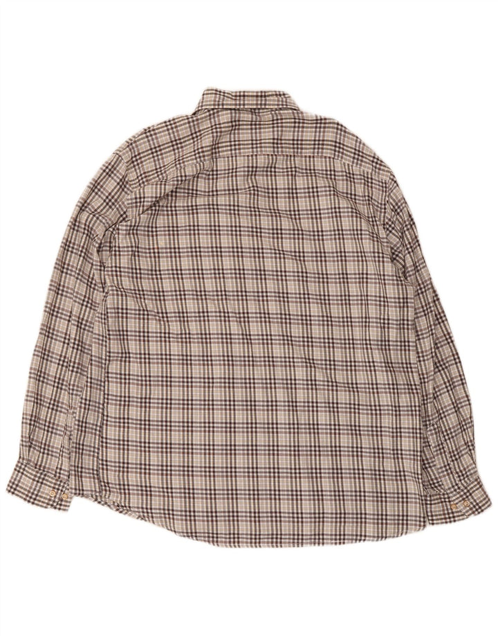 Cămașă pentru bărbați European Project Regular Fit, XL, maro, din bumbac