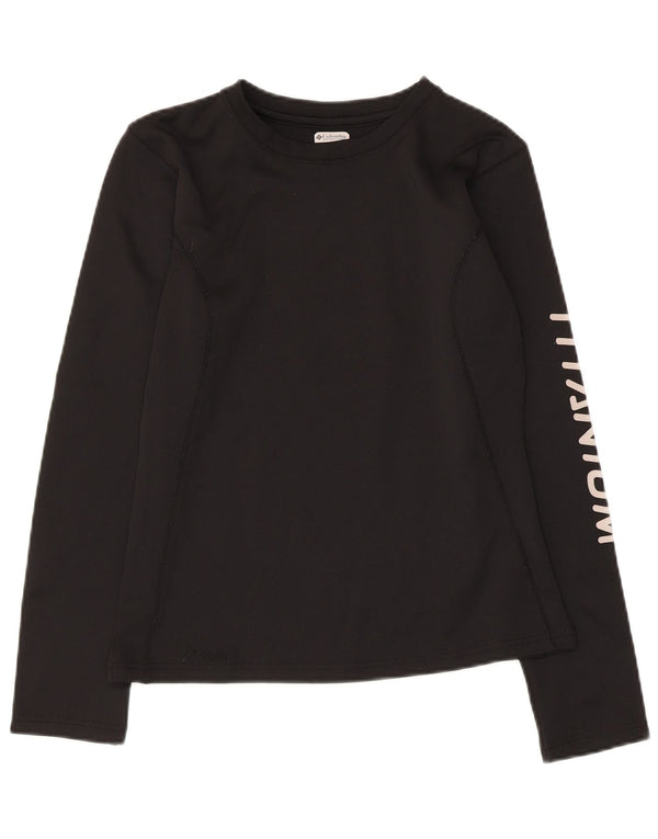 Columbia pentru femei Titanium Graphic Top cu mânecă lungă UK 10 Small Black