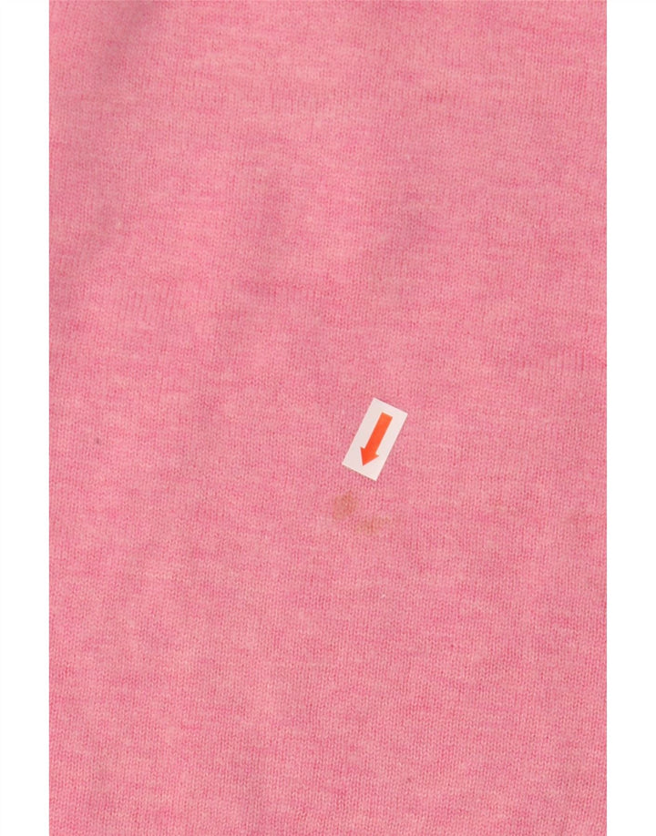 Pulover pentru damă Joules, cu gâtul circular, supradimensionat, UK 14, mare, roz, poliamidă