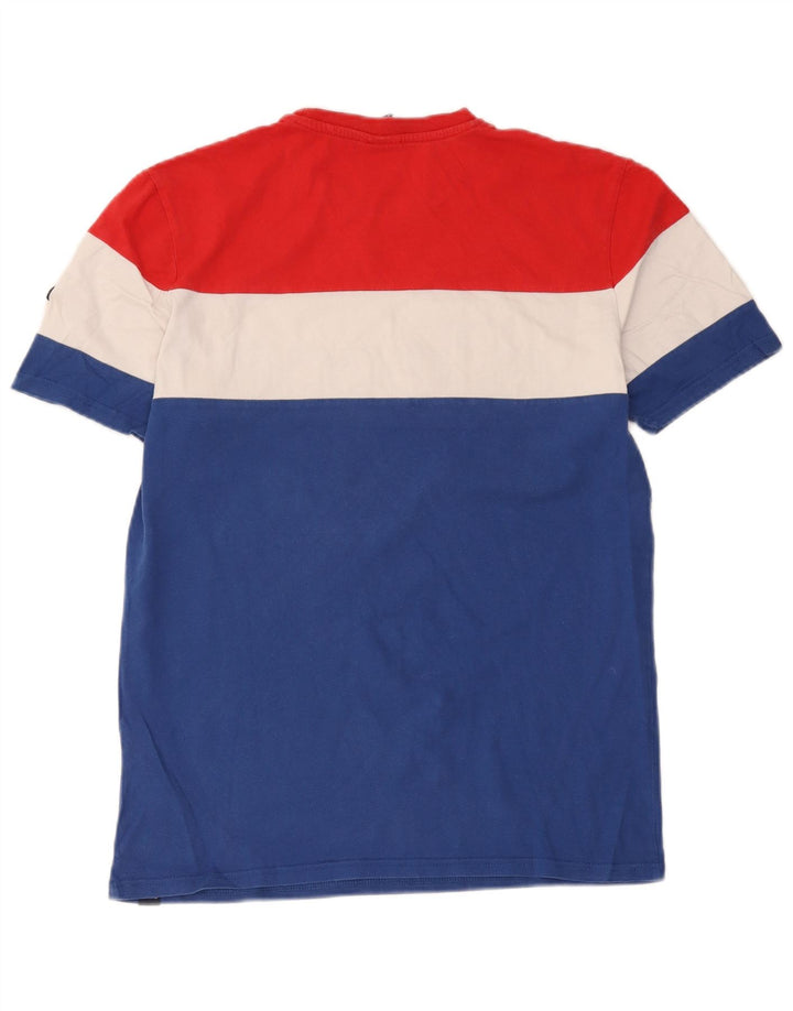 Tricou cu grafică pentru bărbați Ellesse Top Medium Blue Colorblock Bumbac