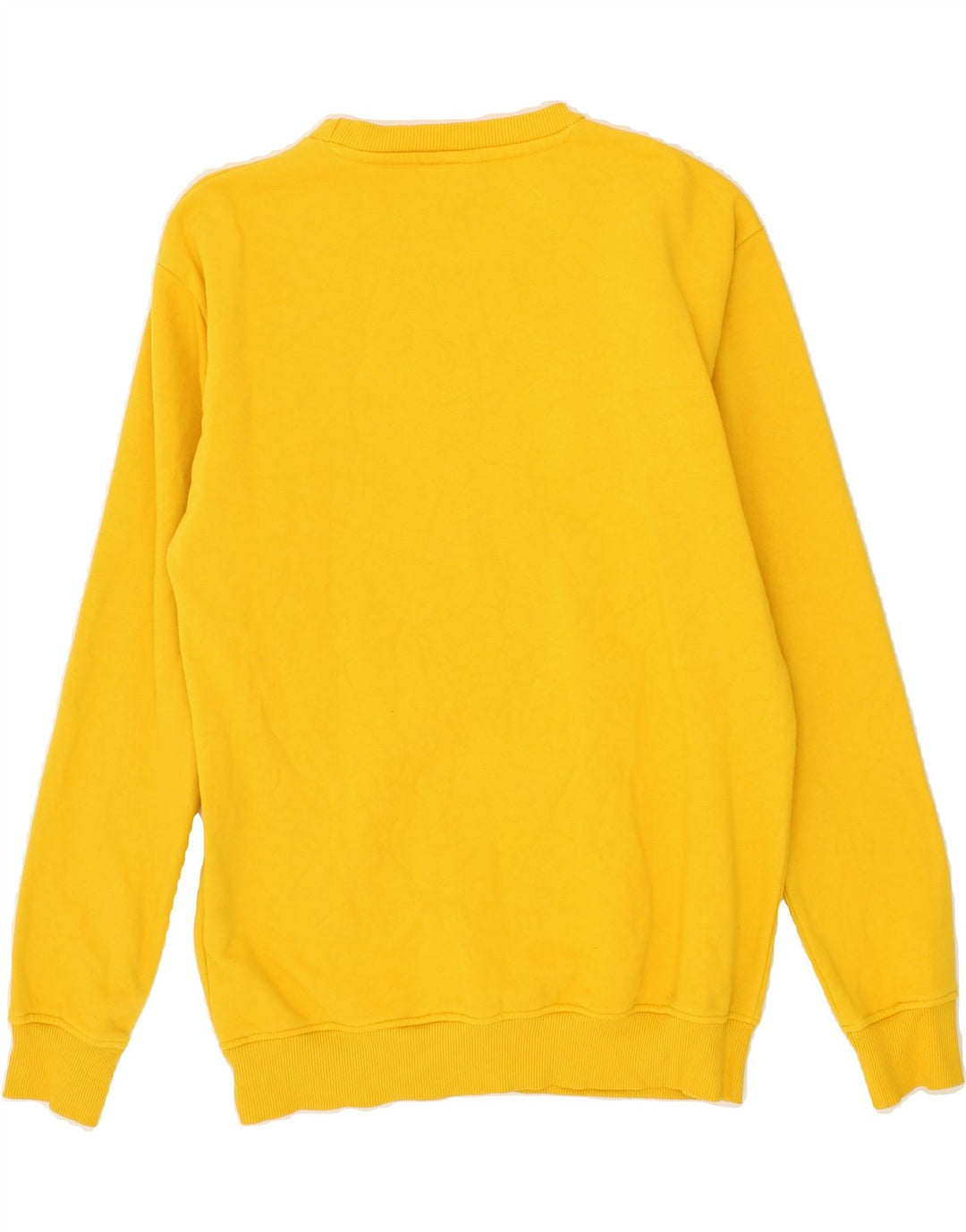 ELLESSE Womens Oversized Graphic Sweatshirt Jumper UK 10 Small Yellow Vintage Ellesse and Second-Hand Ellesse from Messina Hembry 