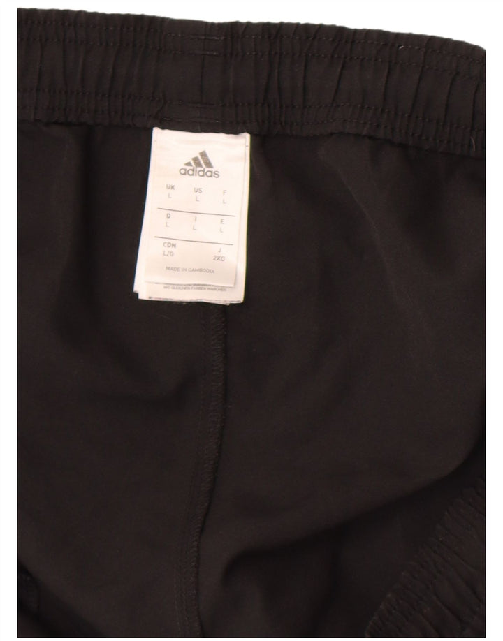 Pantaloni scurți sport pentru bărbați Adidas, mari, negru, poliester