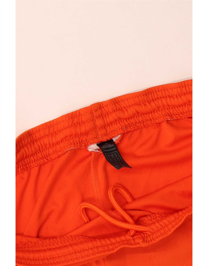 Pantaloni scurți sport Aeroready Adidas pentru bărbați, poliester portocaliu mic