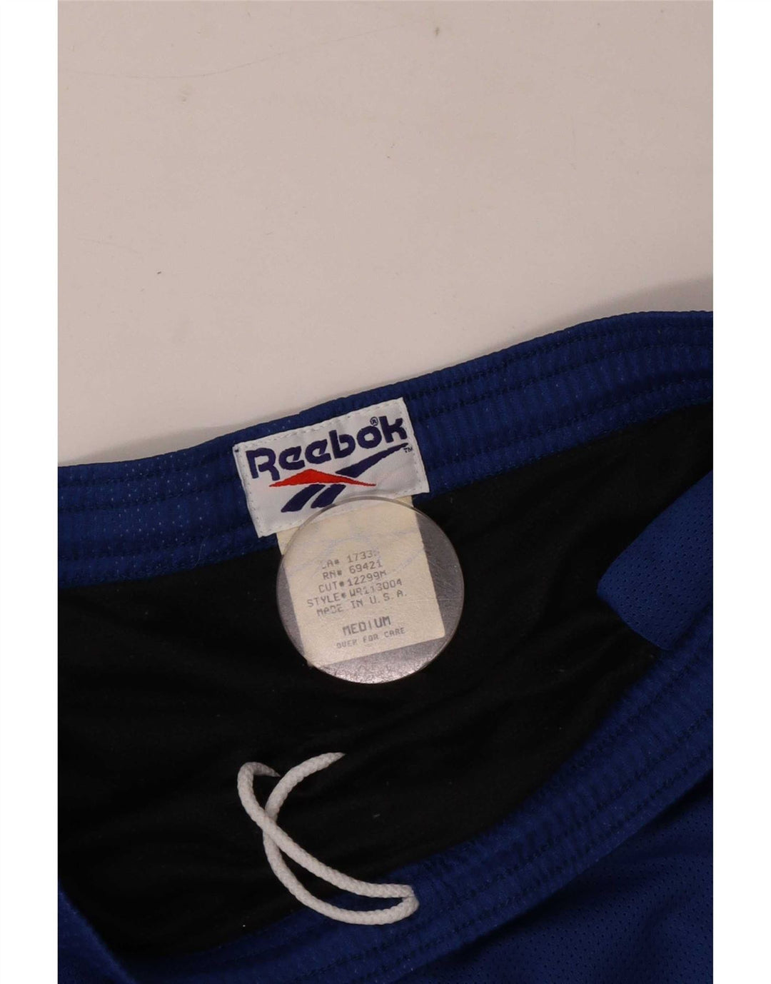 Pantaloni scurți sport Reebok Regular pentru bărbați, poliester albastru mediu
