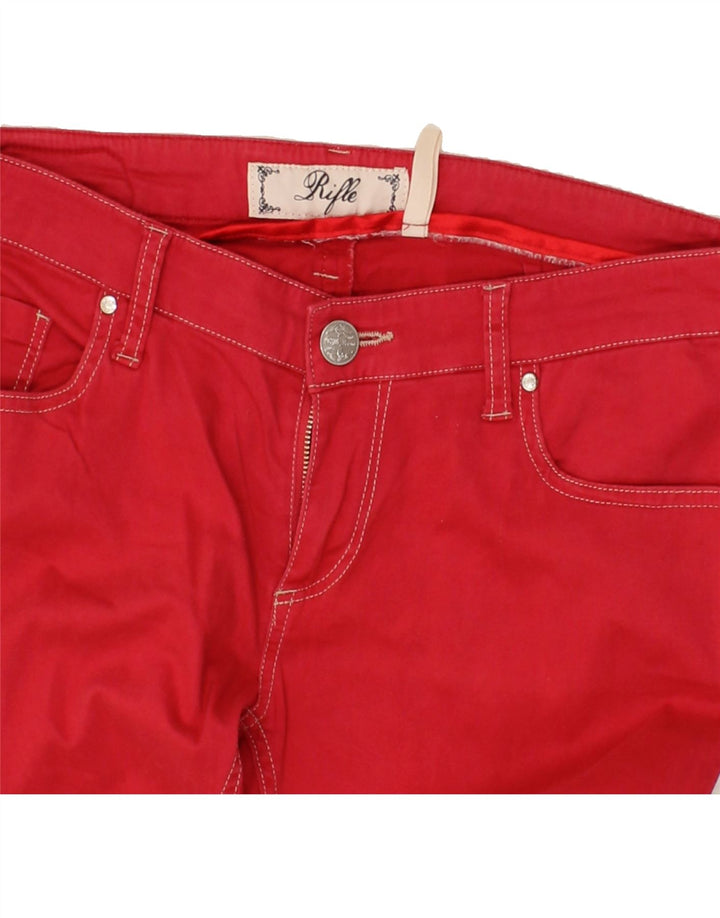 RIFLE Womens Slim Jeans W30 L32 Red Cotton Vintage Rifle and Second-Hand Rifle from Messina Hembry 