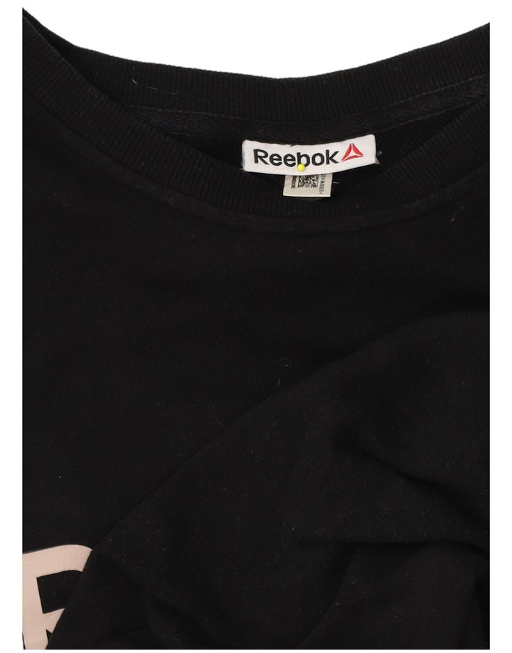 Pulover grafic pentru bărbați Reebok XL, negru