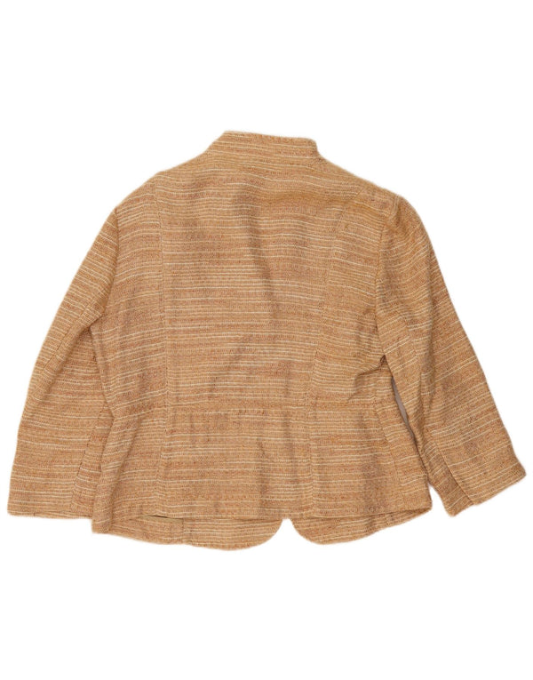 Jachetă pentru femei Zara cu mâneci 3/4 EU 44 XL in bej