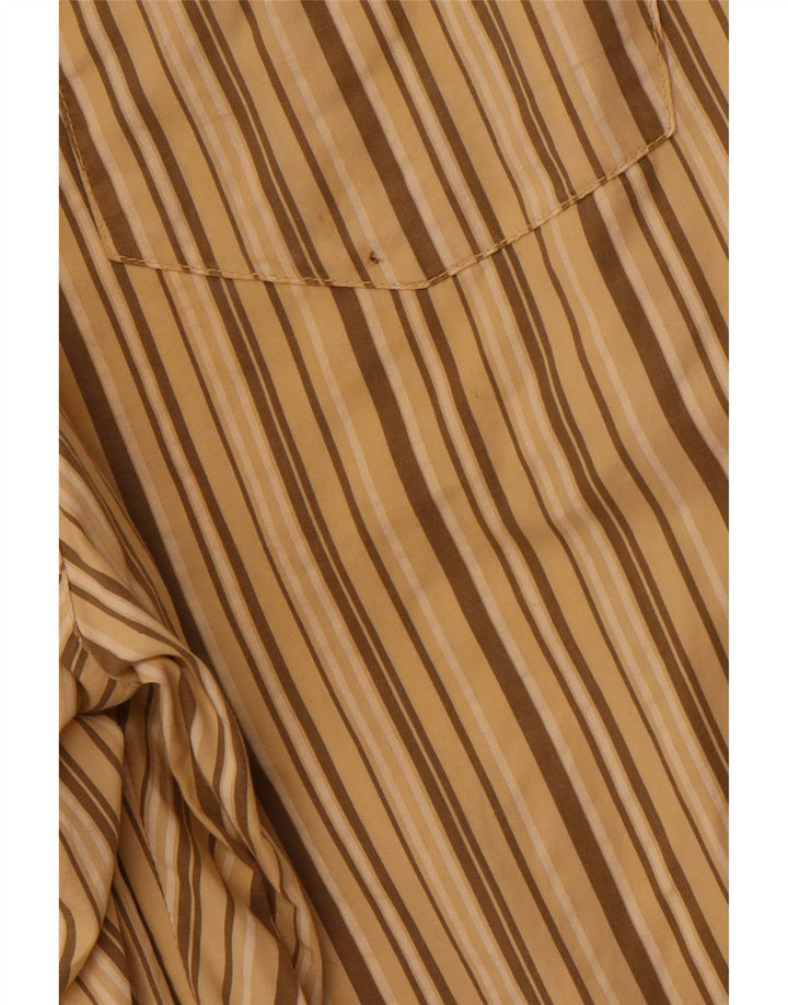 Pantaloni scurți chino VINTAGE pentru bărbați, mediu W32, bumbac cu dungi bej