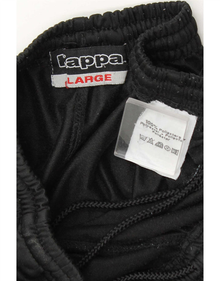 Pantaloni de trening pentru bărbați Kappa, mari, negru, poliester