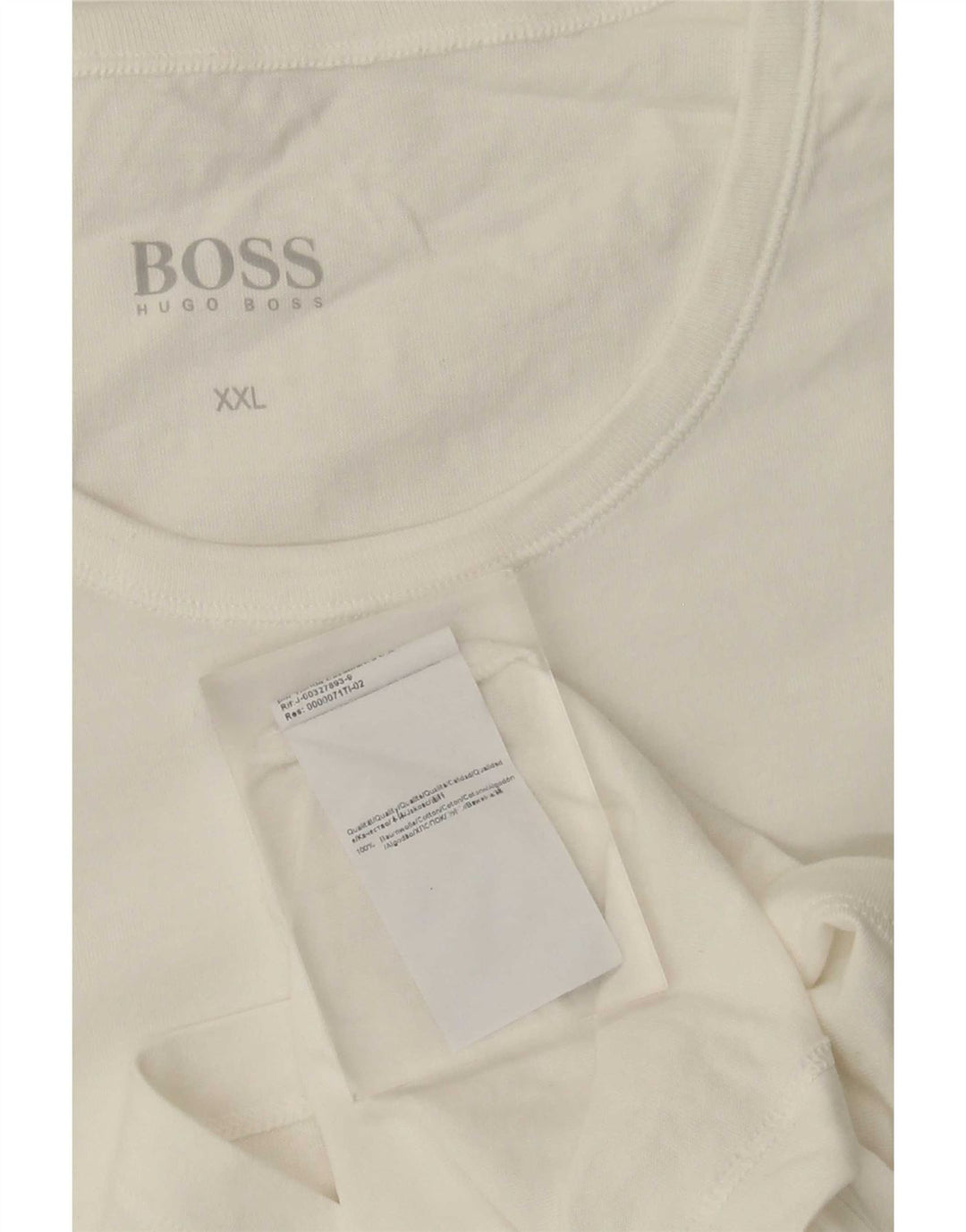 Tricou pentru bărbați Hugo Boss Top 2XL Bumbac alb