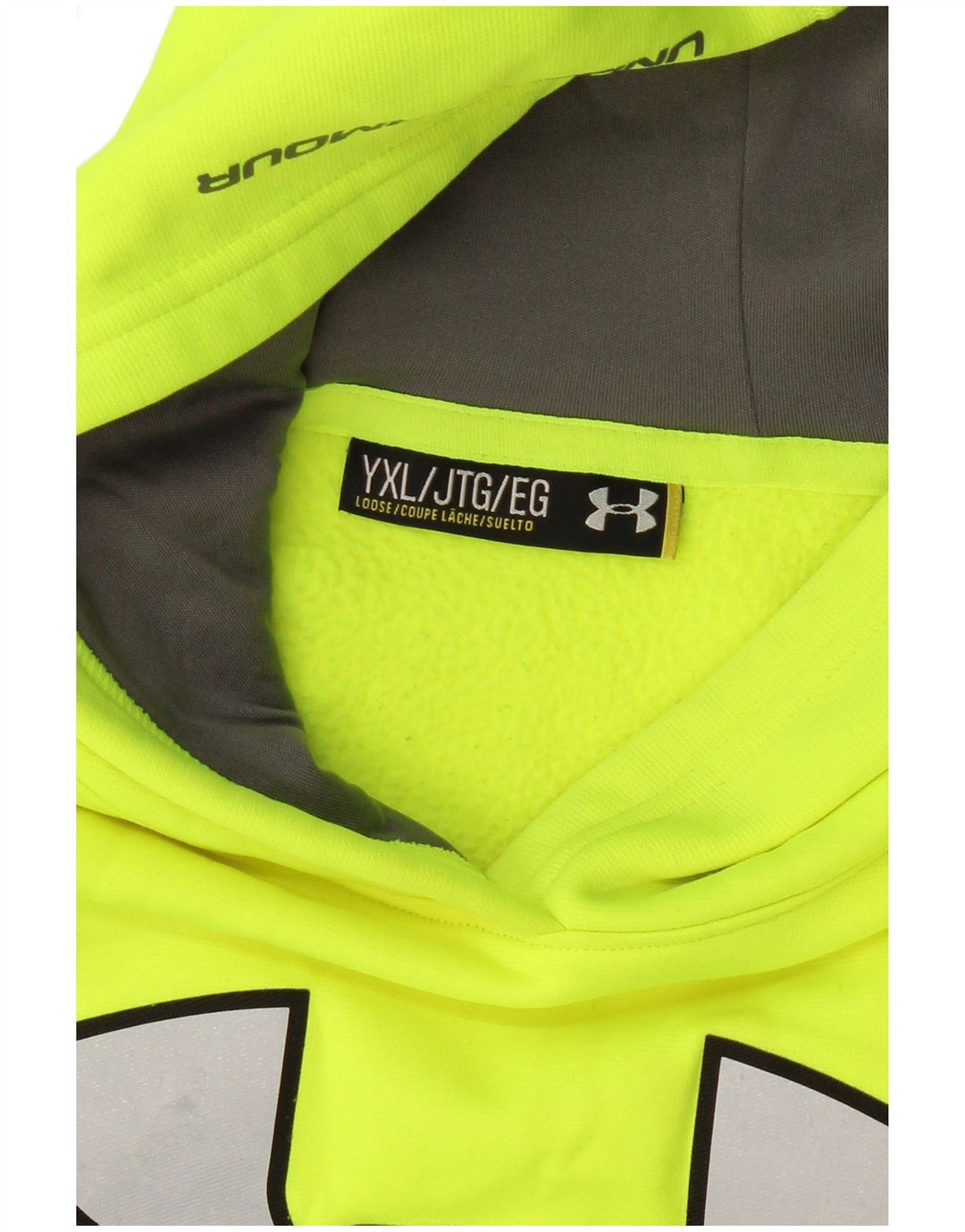 Pulover cu glugă grafic pentru băieți UNDER ARMOUR 13-14 ani XL verde
