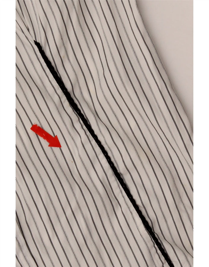Cămașă Dolce & Gabbana pentru femei IT 42 Medium White Pinstripe