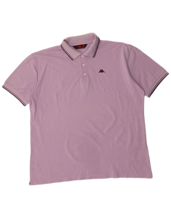 Cămașă polo pentru bărbați Kappa 2XL bumbac violet