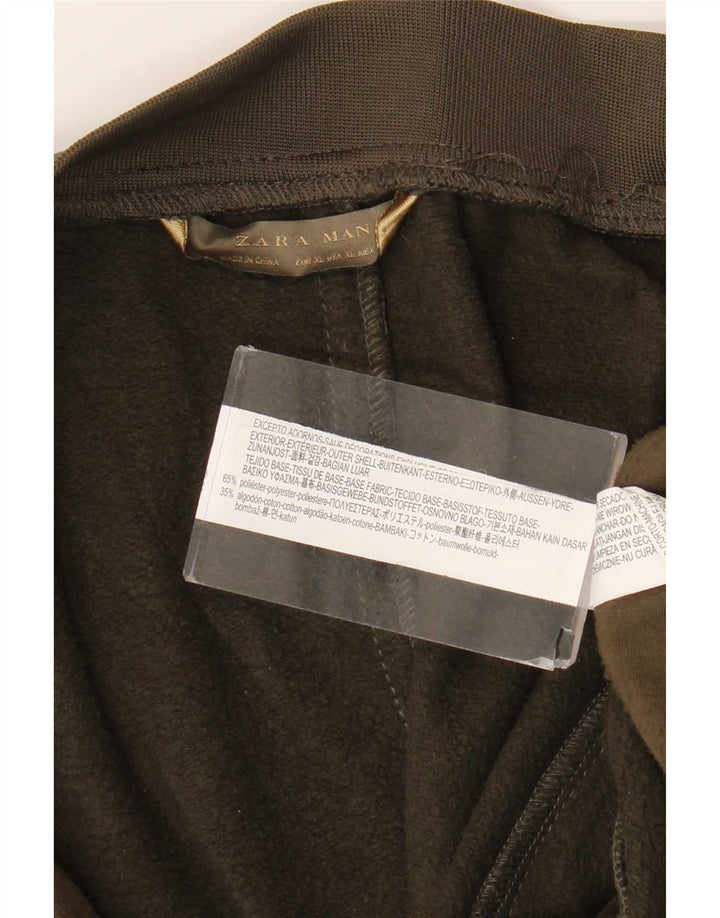 Jachetă de trening pentru bărbați Zara XL Kaki Poliester