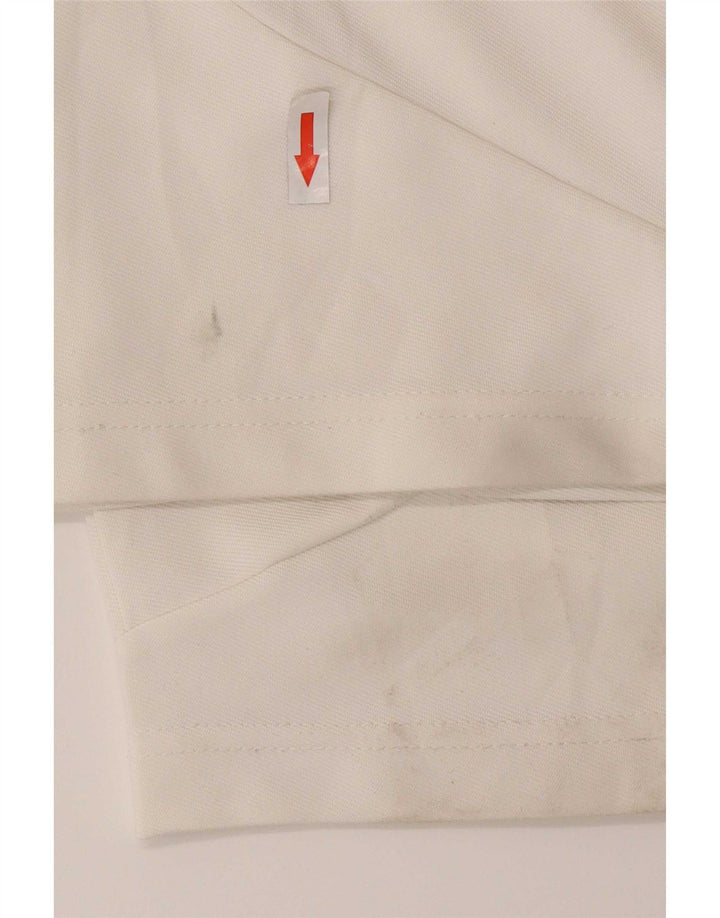 Pantaloni de trening Adidas pentru bărbați, mari, alb, din poliester