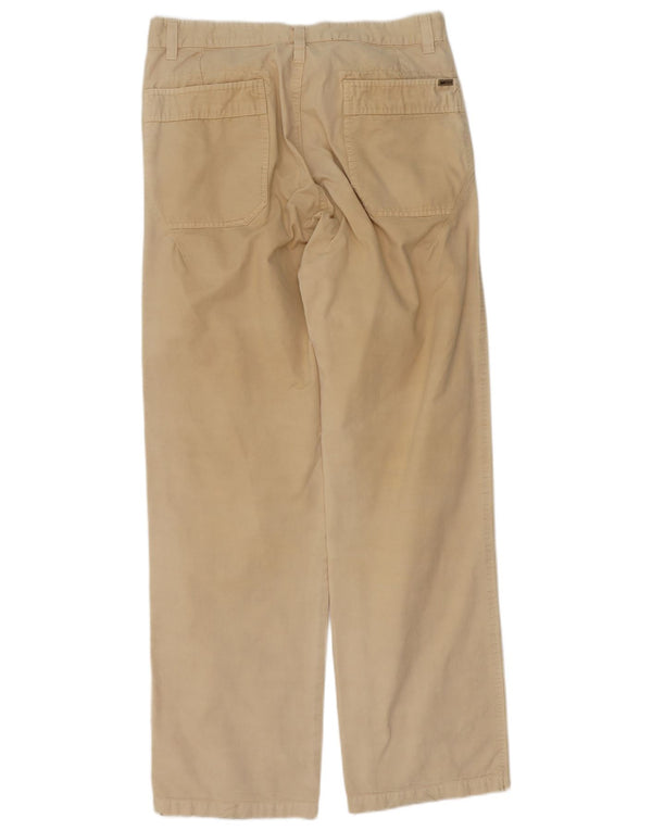 Gas Pantaloni drepti casual barbati L36 L34 bumbac bej