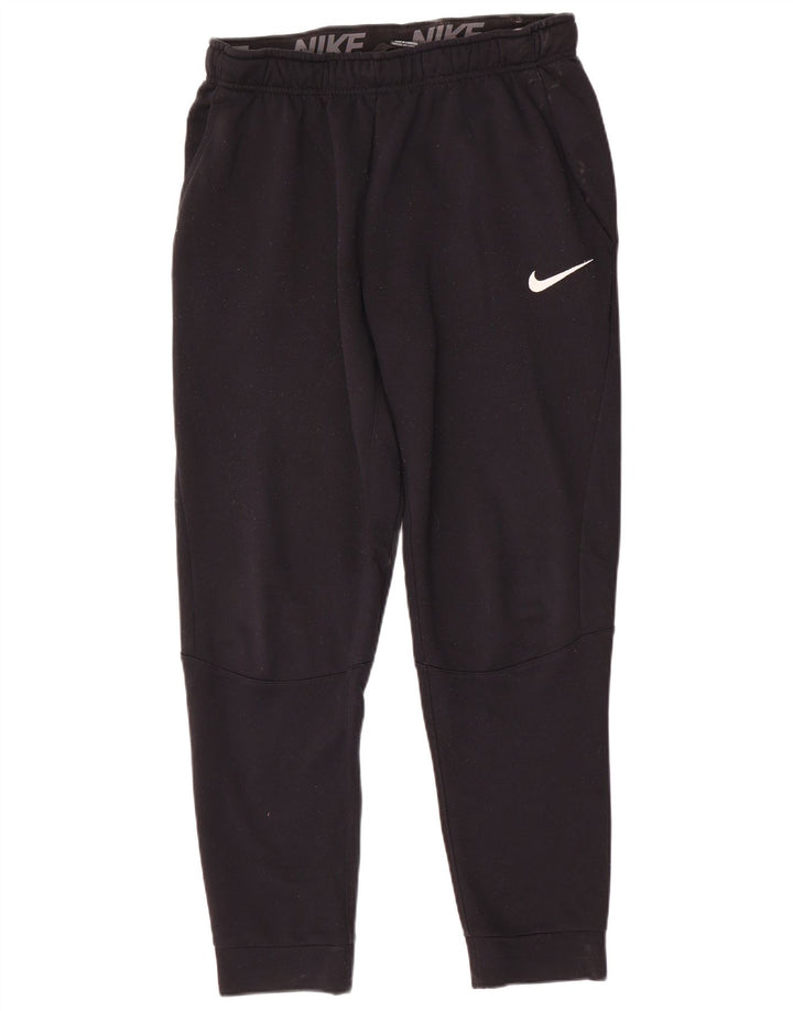 Pantaloni de trening Nike pentru bărbați Dri Fit Pantaloni de jogging, poliester mediu negru