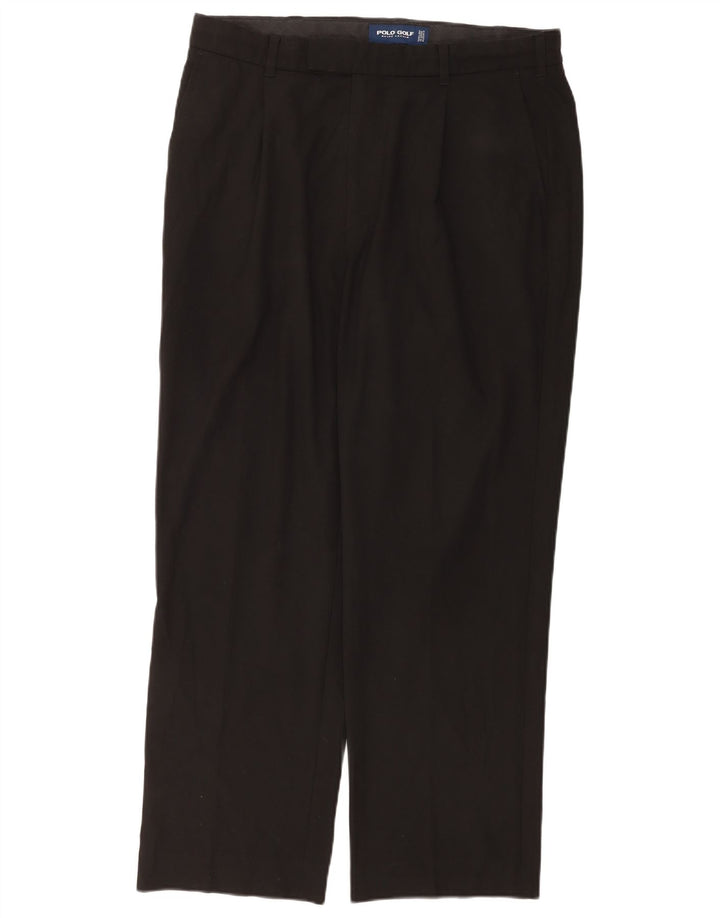 Pantaloni chino pentru bărbați Ralph Lauren L36 L32 Poliester negru