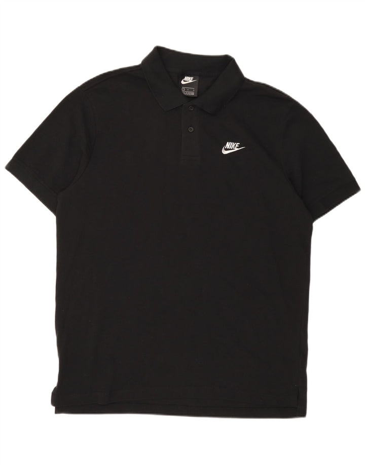 Tricou polo Nike pentru bărbați, mare, negru, bumbac