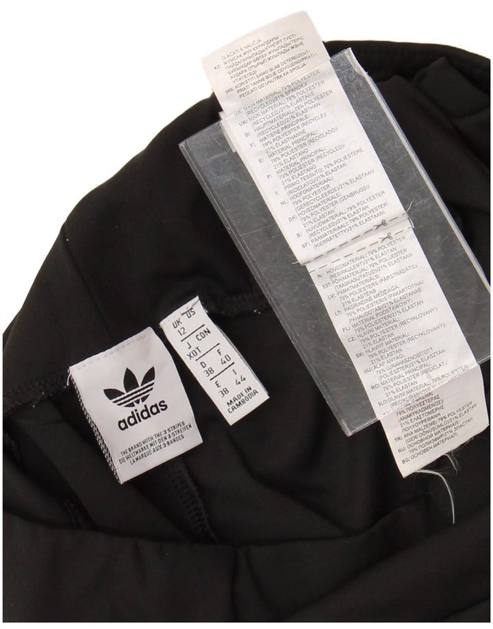 Pantaloni scurti sport ADIDAS pentru femei UK 12 Poliester mediu negru