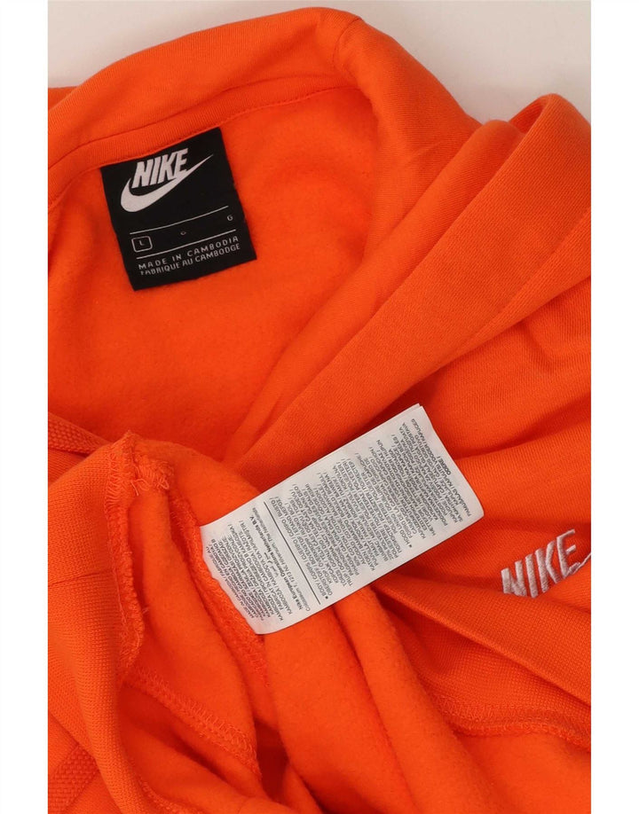 Pulover Nike pentru bărbați, bumbac mare portocaliu