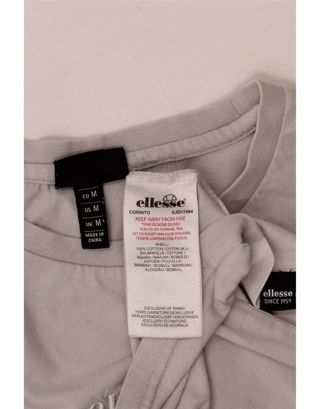 Tricou grafic pentru bărbați Ellesse Top, gri mediu, bumbac color bloc