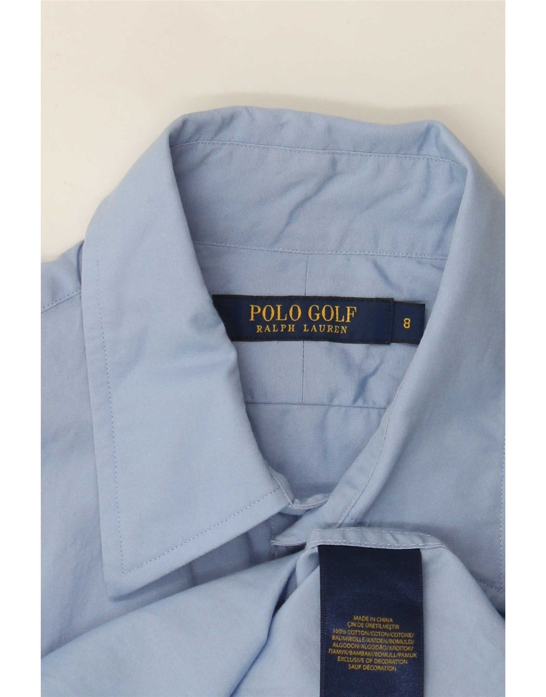 Cămașă de golf Polo Ralph Lauren pentru femei US 8 Medium Blue Bumbac