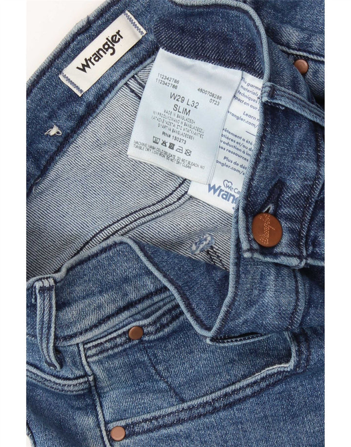 Blugi slim pentru femei Wrangler W29 L32 bumbac albastru