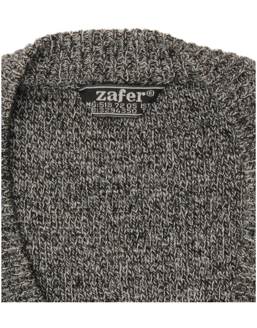 Cardigan vintage pentru bărbați, mare, gri Fair Isle