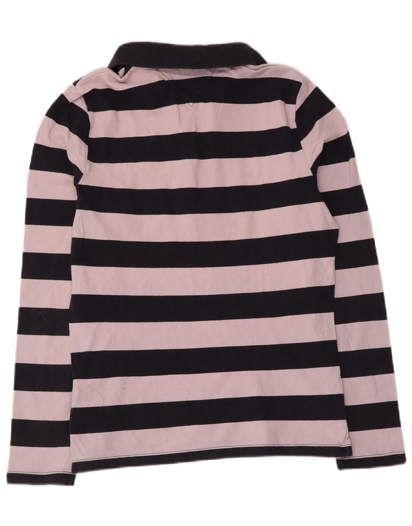 Tricou polo Tommy Hilfiger Rugby pentru femei UK 12 Medium Pink Striped