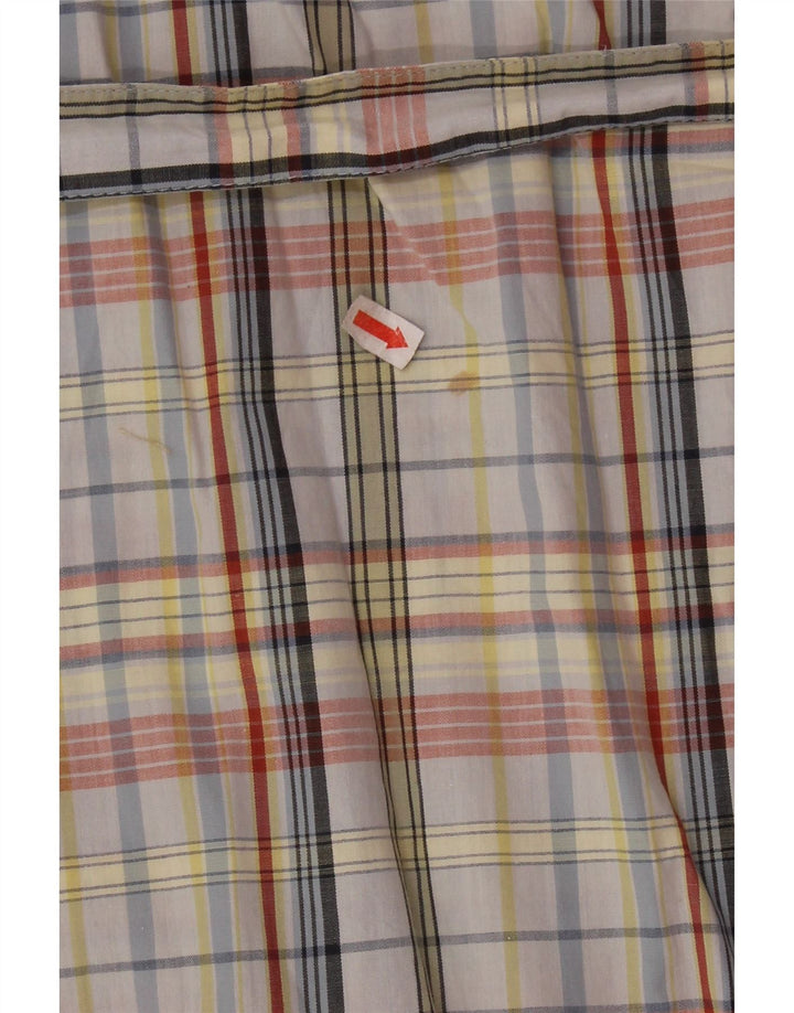 Rochie cămașă vintage pentru femei UK 14, bumbac cu carouri medii, multicolore