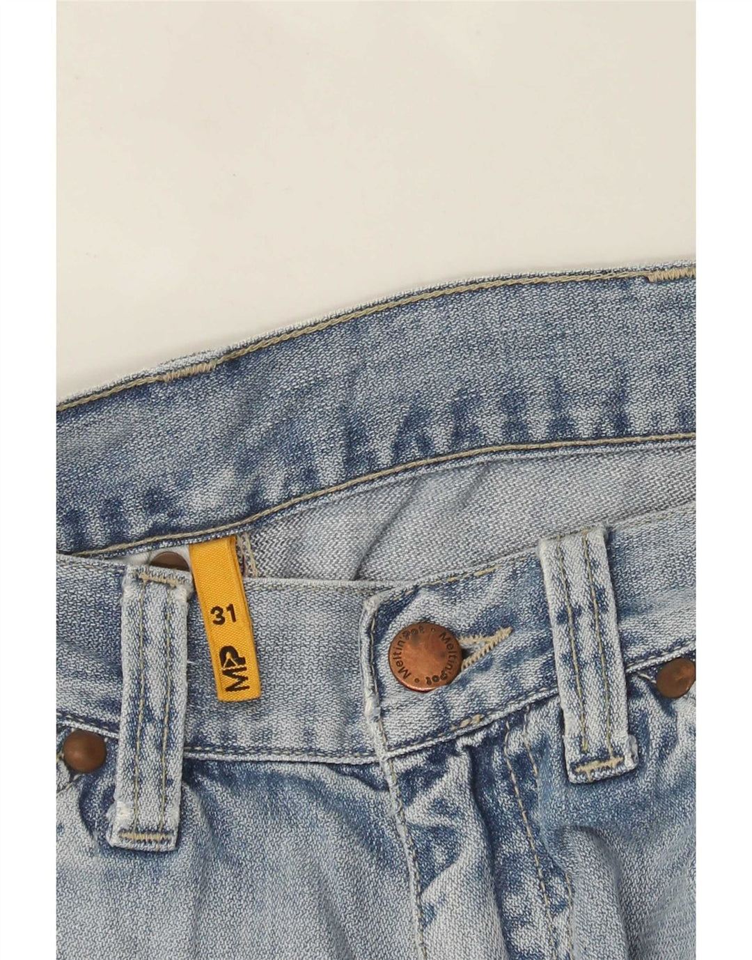 Pantaloni scurți din denim cargo pentru bărbați Meltin' Pot W31 Medium Blue