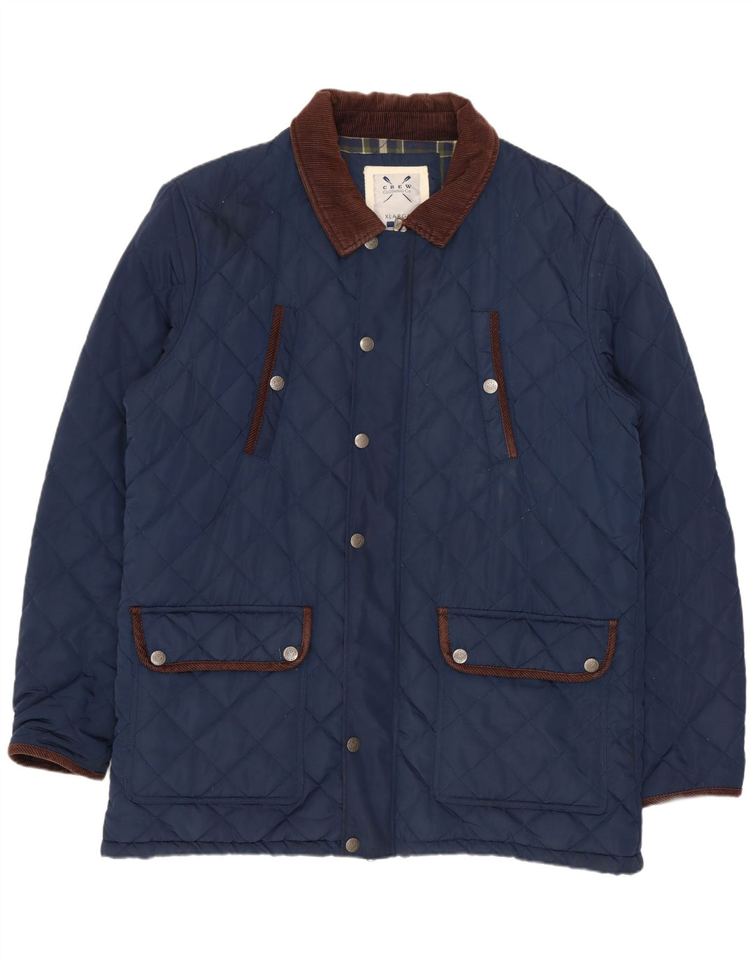 Crew Clothing Jachetă matlasată pentru bărbați UK 42 XL Bleumarin Poliester