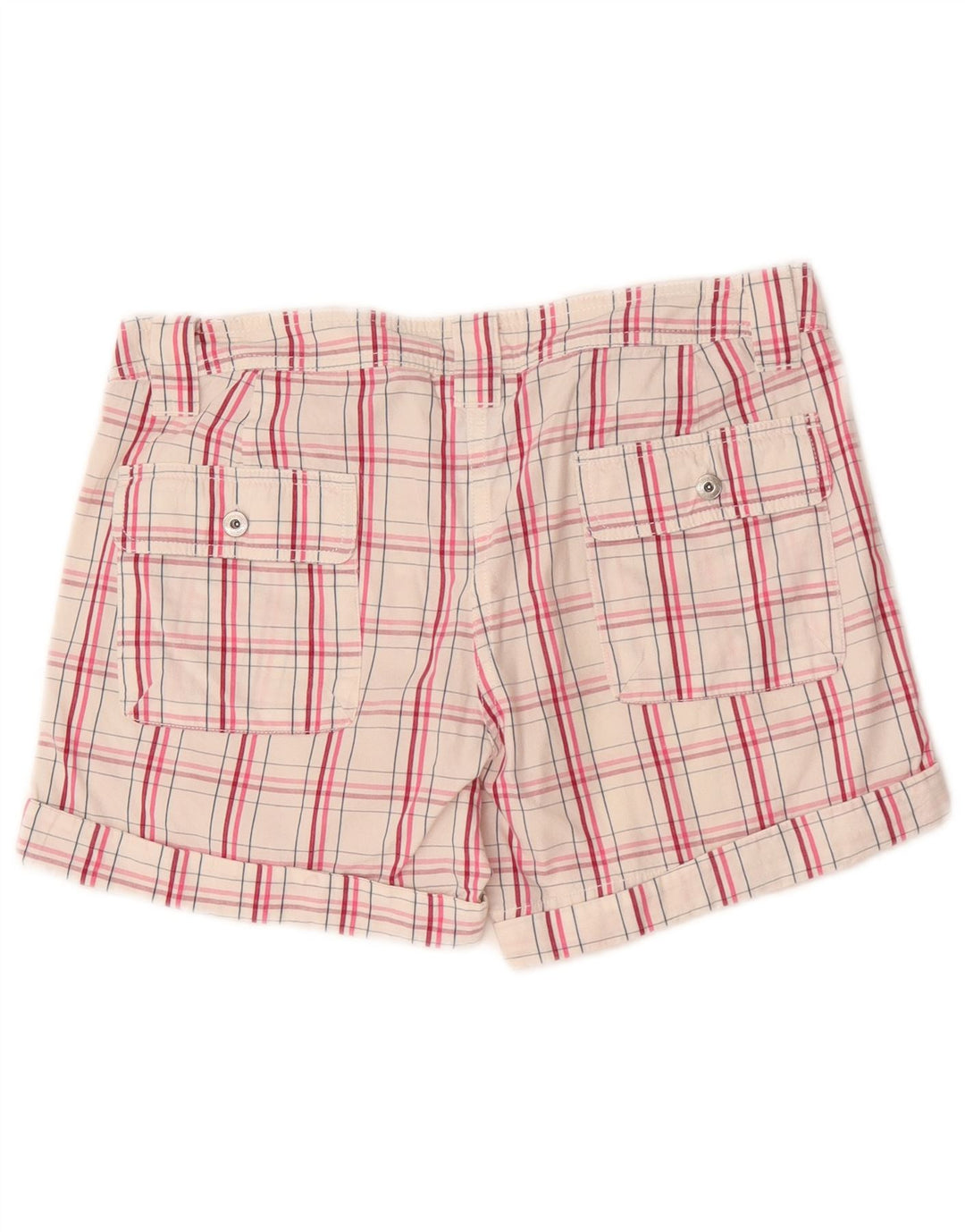 Pantaloni scurti chino pentru femei Champion Small W27 White Check Bumbac