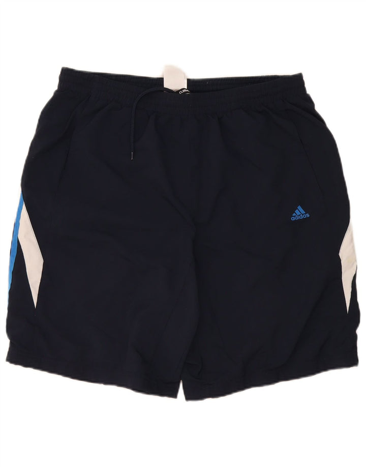 Pantaloni scurți sport pentru bărbați Adidas XL bleumarin poliester color bloc