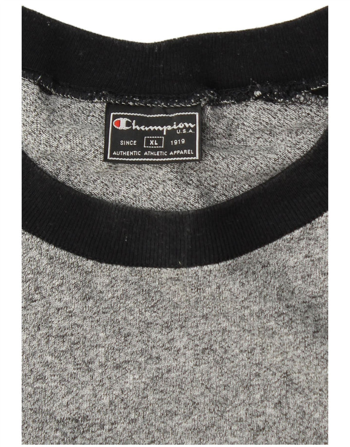 Tricou pentru bărbați Champion Top XL Gri Colorblock