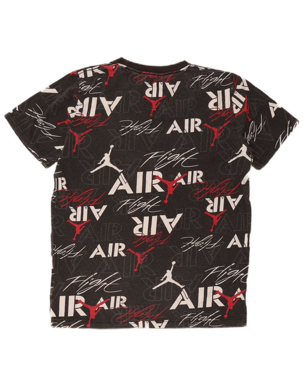Tricou grafic Jordan pentru băieți Top 13-14 ani XL bumbac negru