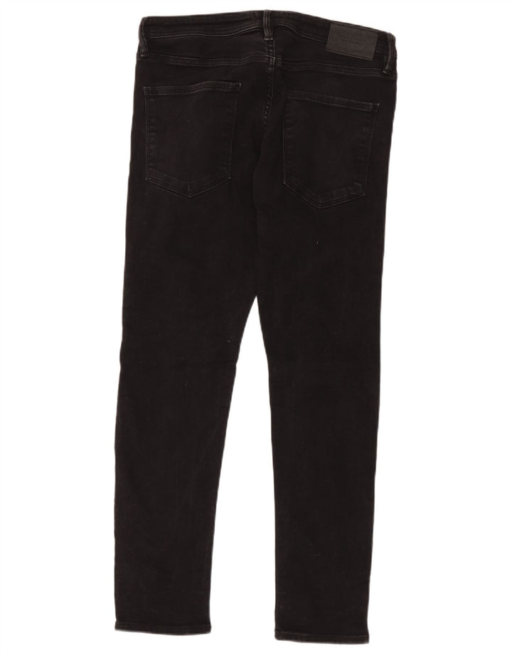 Blugi Jack & Jones GLENN Slim pentru bărbați W32 L30 bumbac negru
