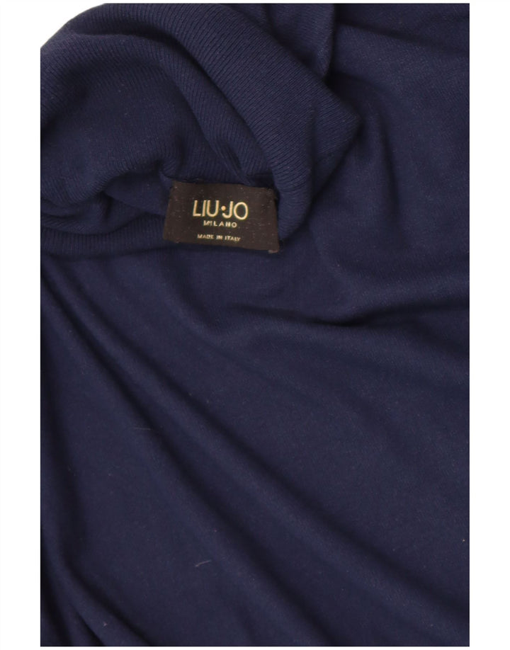 Liu Jo Pulover cu gât rulat pentru femei UK 12 Medium Bleumarin