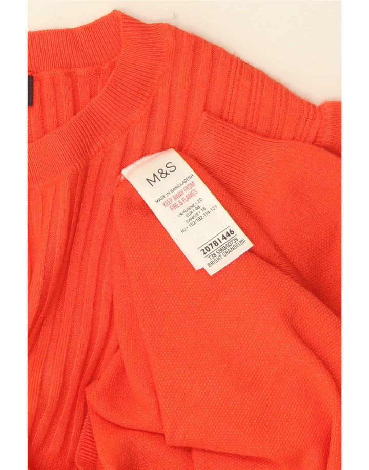 Bluză pentru femei Marks & Spencer, UK 20 2XL, viscoză portocalie