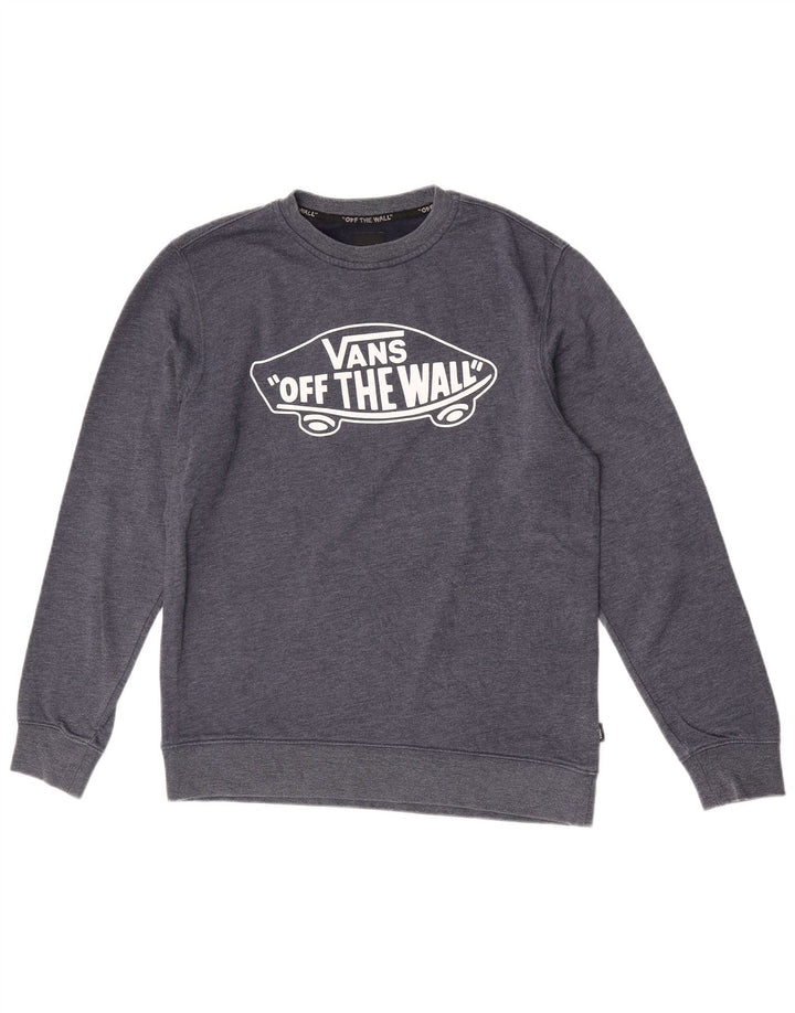 Hanorac grafic pentru bărbați Vans Pulover mediu bleumarin